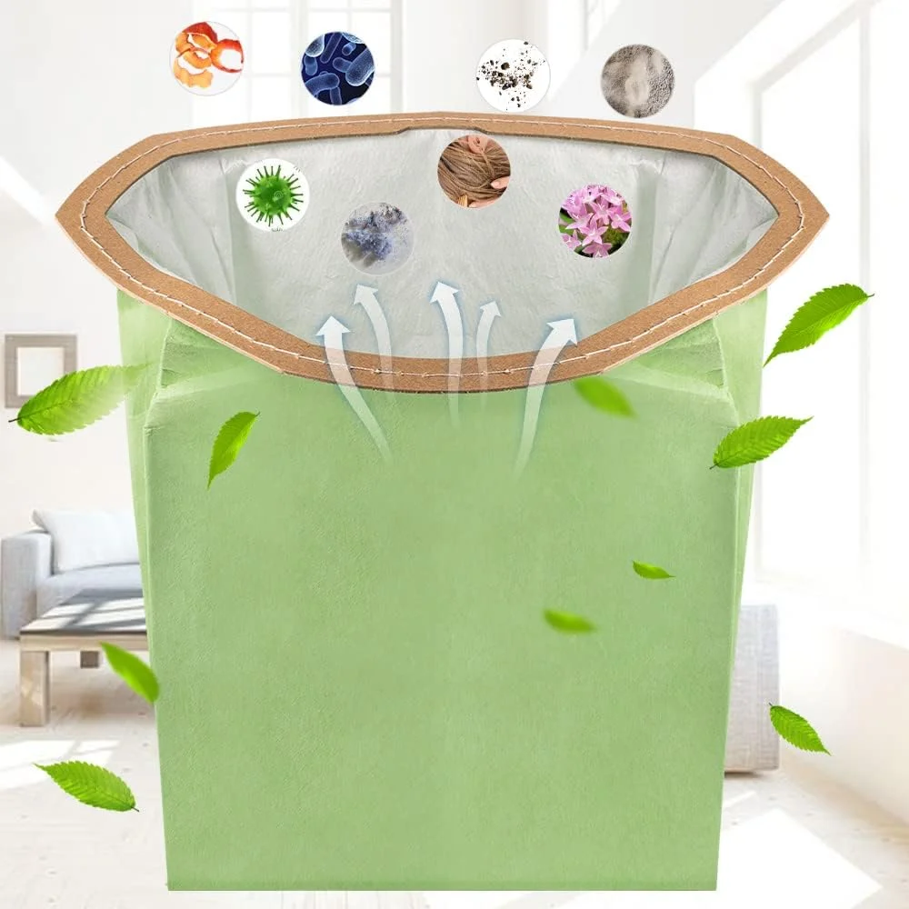 Green Paper Dust Bag Replacement for Prot eam 107314 Proteam 6QT Vacuum Cleaner Dust bag Filter Bag Vacuum Cleaner Accessory