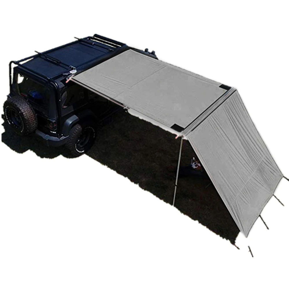 
DANCHEL OUTDOOR 2.5*3m Car Side SUV Awning with 2*2.5m side wall front extension wall car roof top tent 