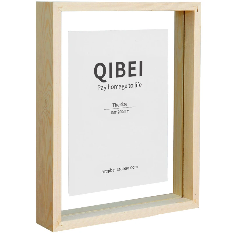 Custom Desk Nordic Simple Personalised Photo Bulk Cheap Wholesale Picture Square Natural Wooden Frame