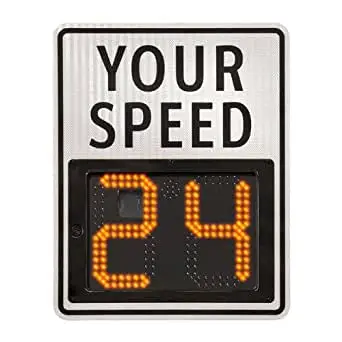 Led digit traffic detector highway solar limit aluminum speed radar sign