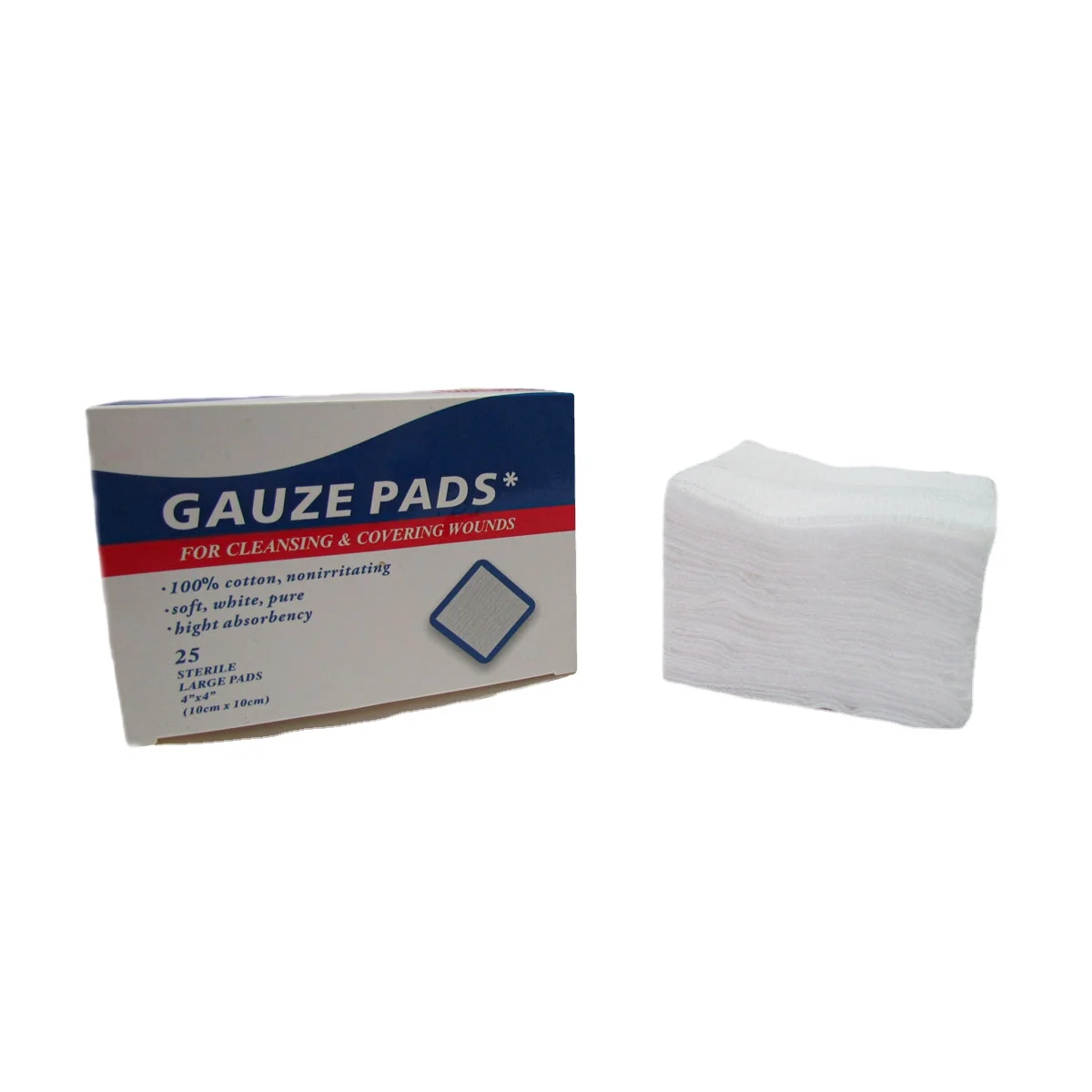 medical absorbent cotton 10x10 sterile gauze swab pads production line