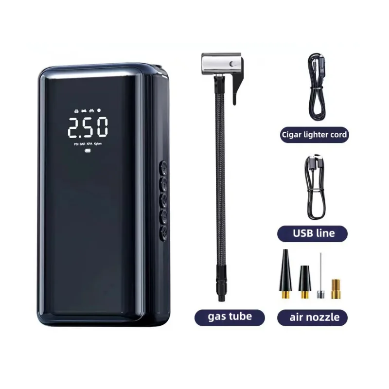 Corded and Cordless duel use digital auto stop DC 12V  portable car air pump compressor inflators car tire inflator