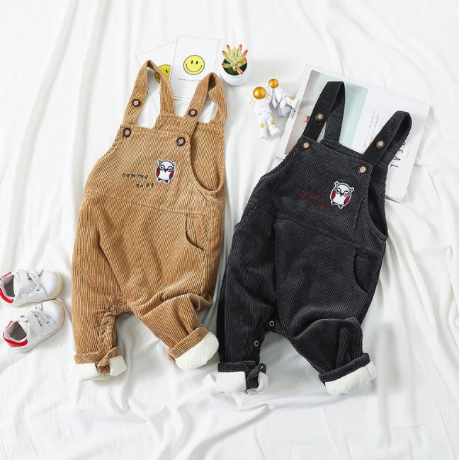 Wholesale Unisex Baby Infant Toddler Sleeveless Corduroy Overalls Clothing Kid Child Corduroy Jumpsuit Romper For Boy Gilr