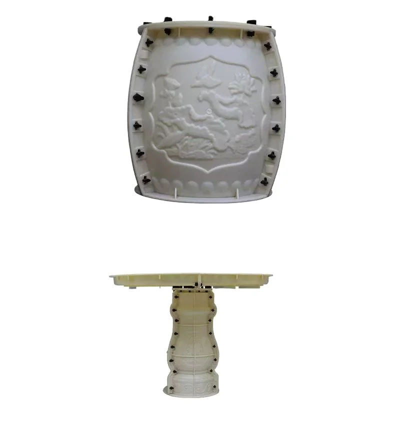 Outdoor stone concrete table and chair set molds for garden