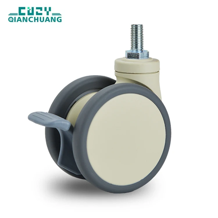 Hot Sale 360 Rotate TPR Nylon China Wheel 3 4 5 inch durable wheels Medical Equipment Casters
