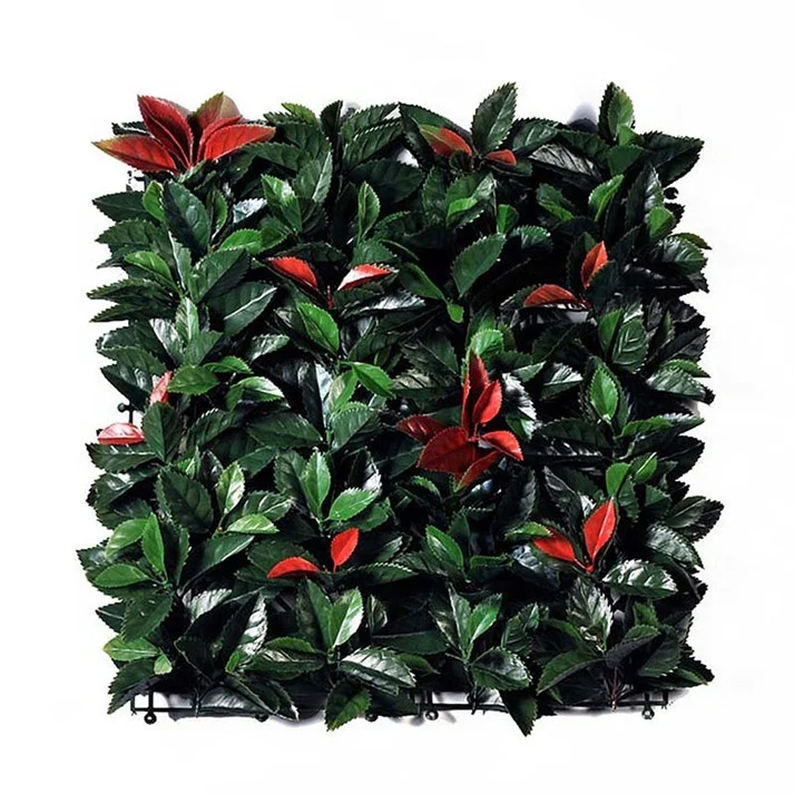 Hourpark  wholesale garden decoration  landscaping synthetic 4 layer leaves artificial green plant