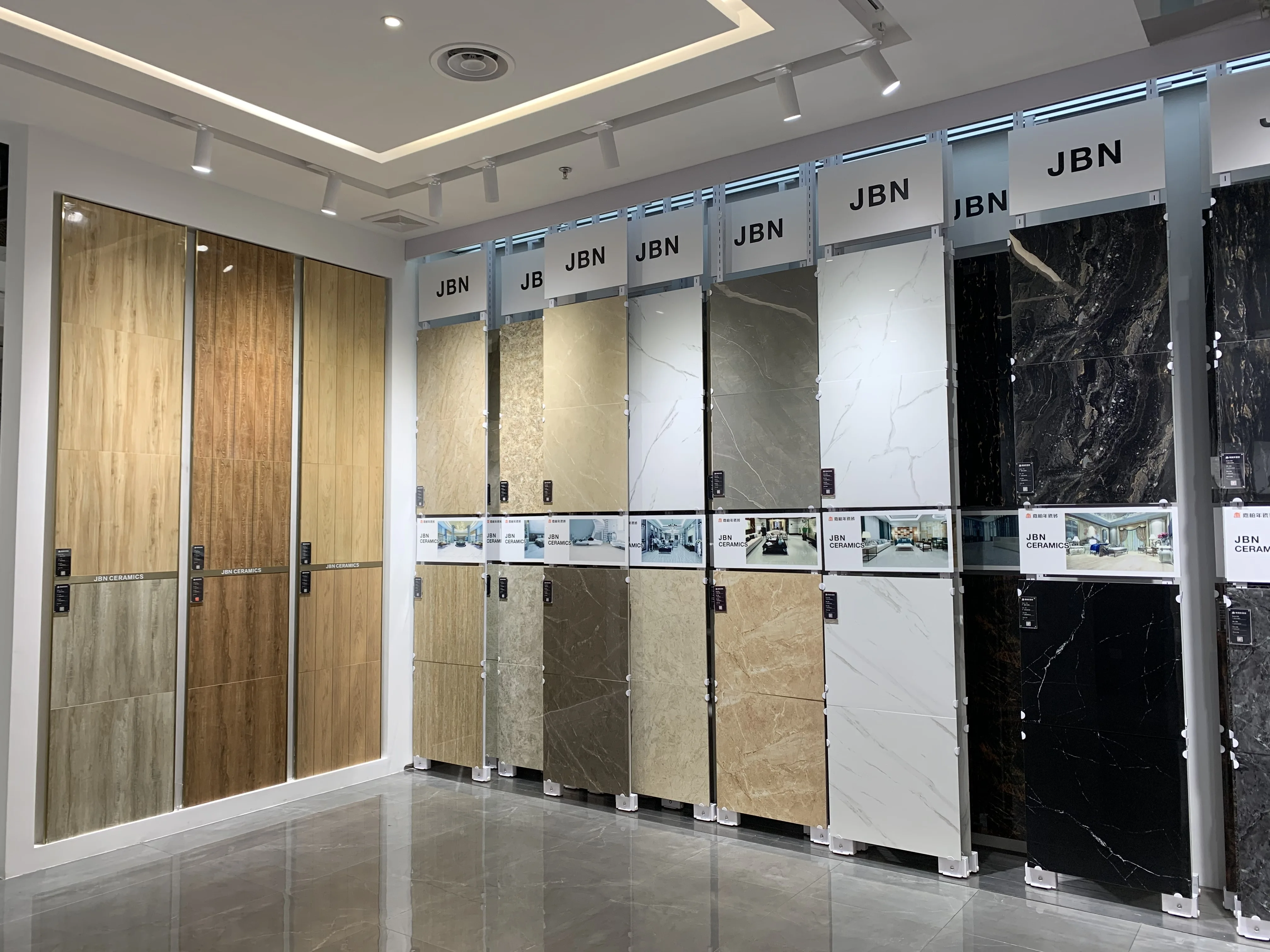 
JBN ceramic glazed wooden look porcelain ceramic tiles 600x600mm from foshan 