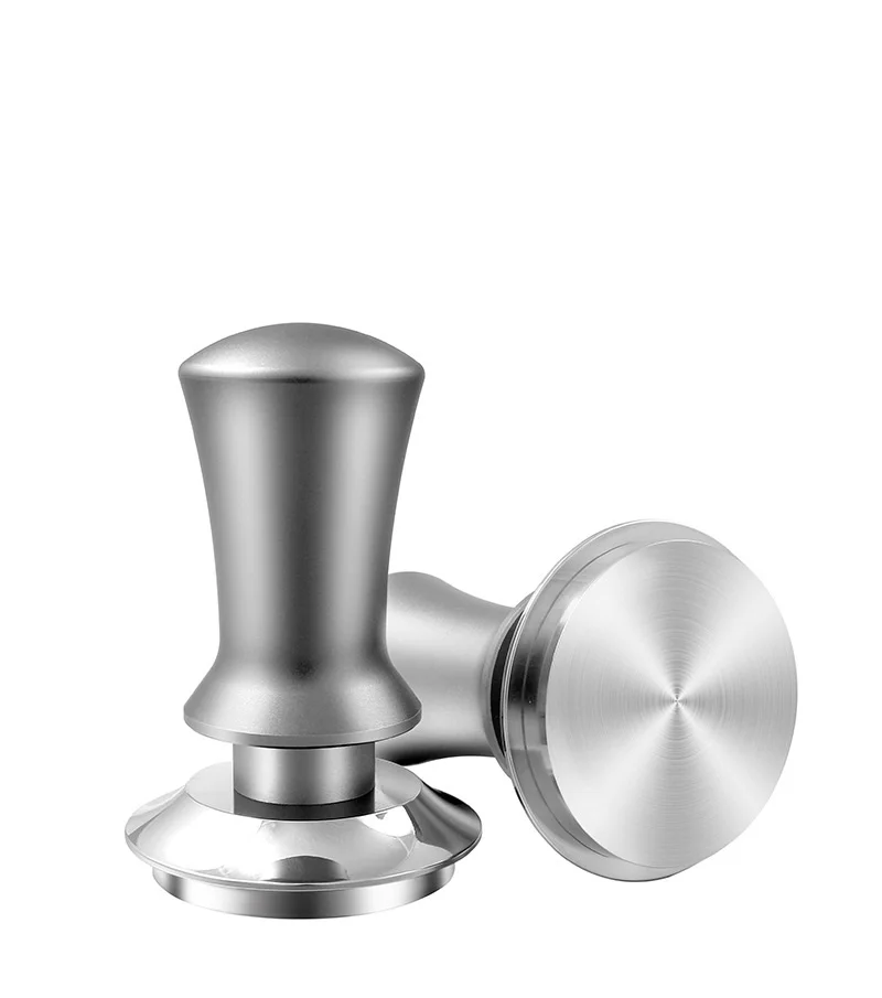 High Quality Stainless Steel Spring Loaded Coffee  Tamper 51 53 58 mm Coffee Tamper OEM