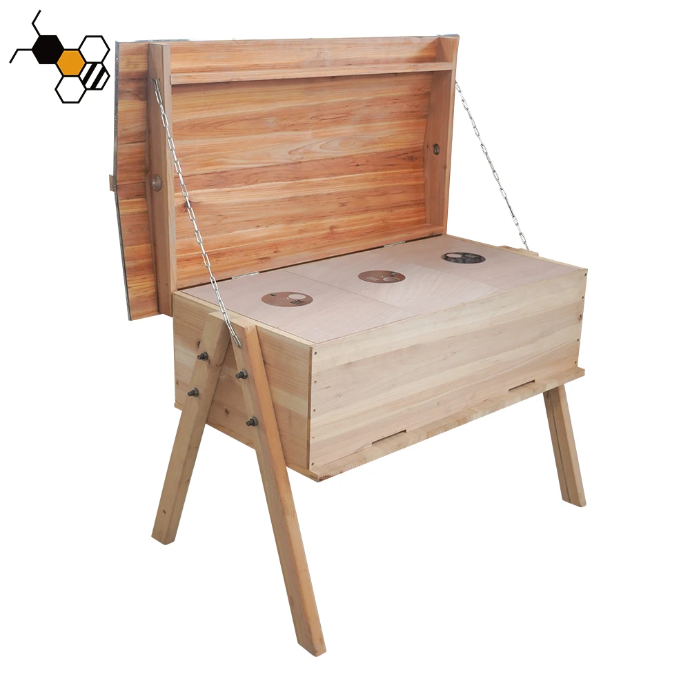 Hive For Bees 28 Frames Long Bee Hive Kenya Set Beehive Box Horizontal Bee Box Wooden Langstroth Top Bar Beehives