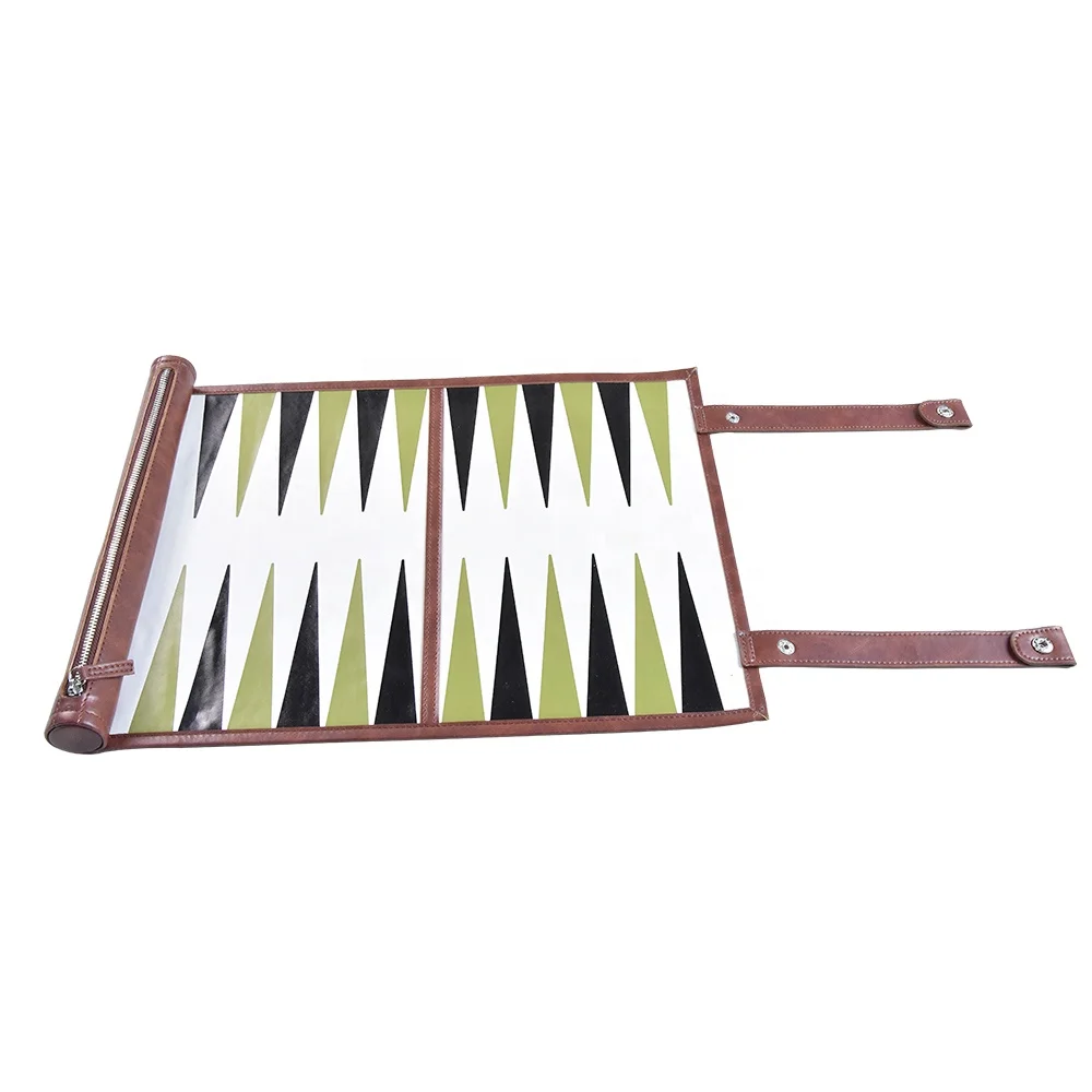 Custom handmade luxury best professional personalized travel magnetic leather backgammon