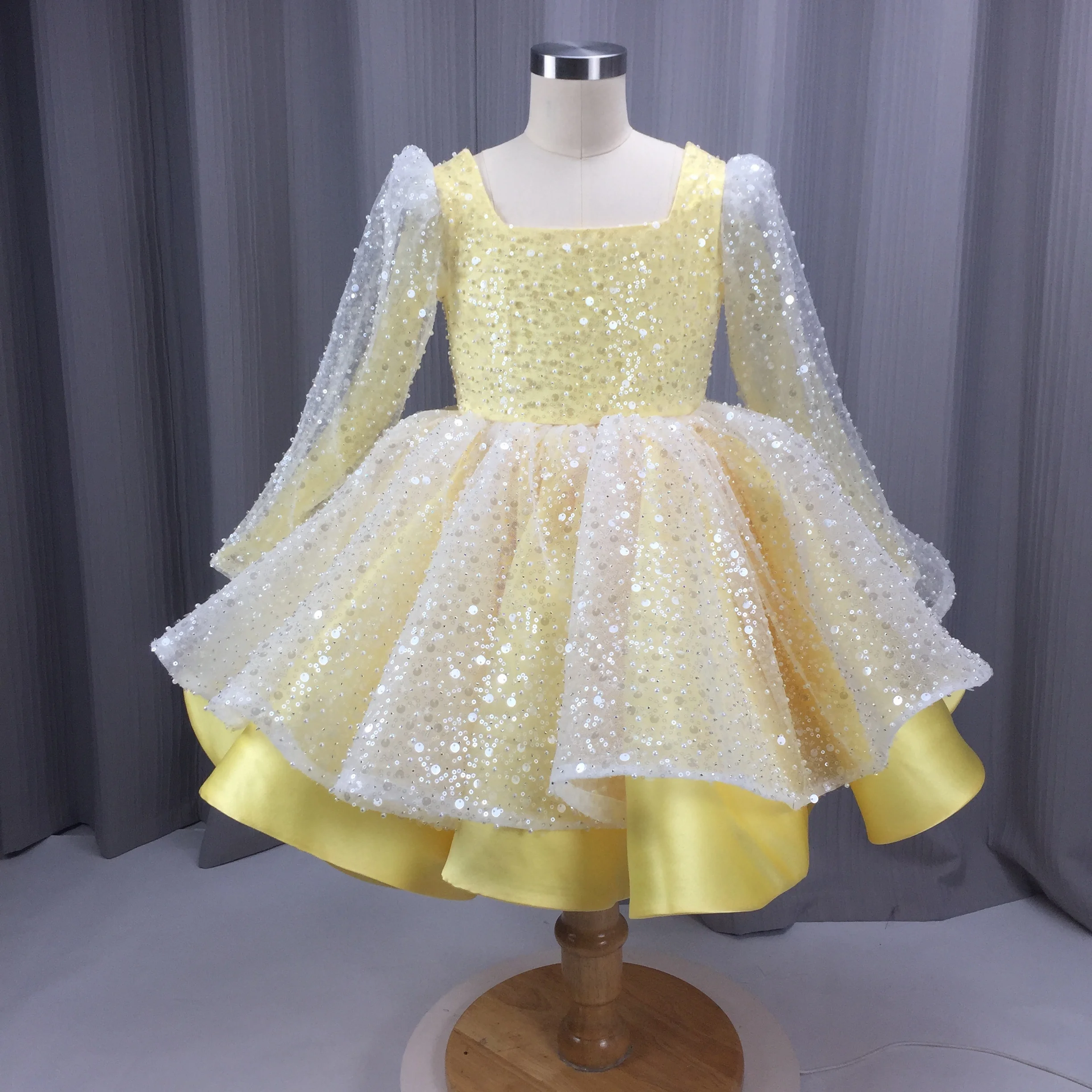 2-12 years child luxury pageant tulle ball gowns girls
