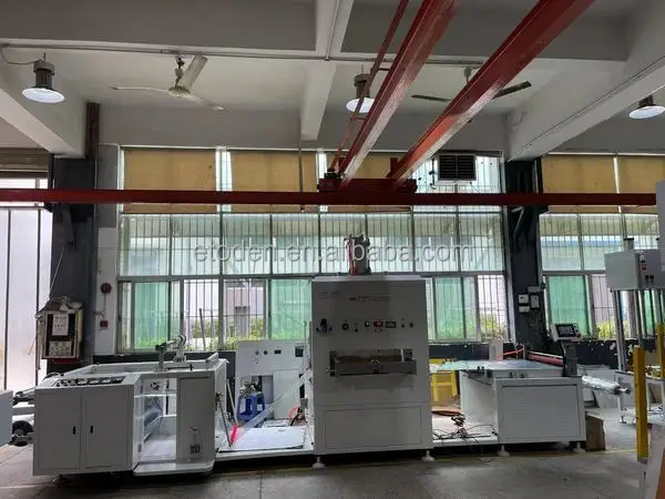 roll PET rigid film automatic die cut box soft line machine ,automatic soft line die cut machine ,toden die cut machine