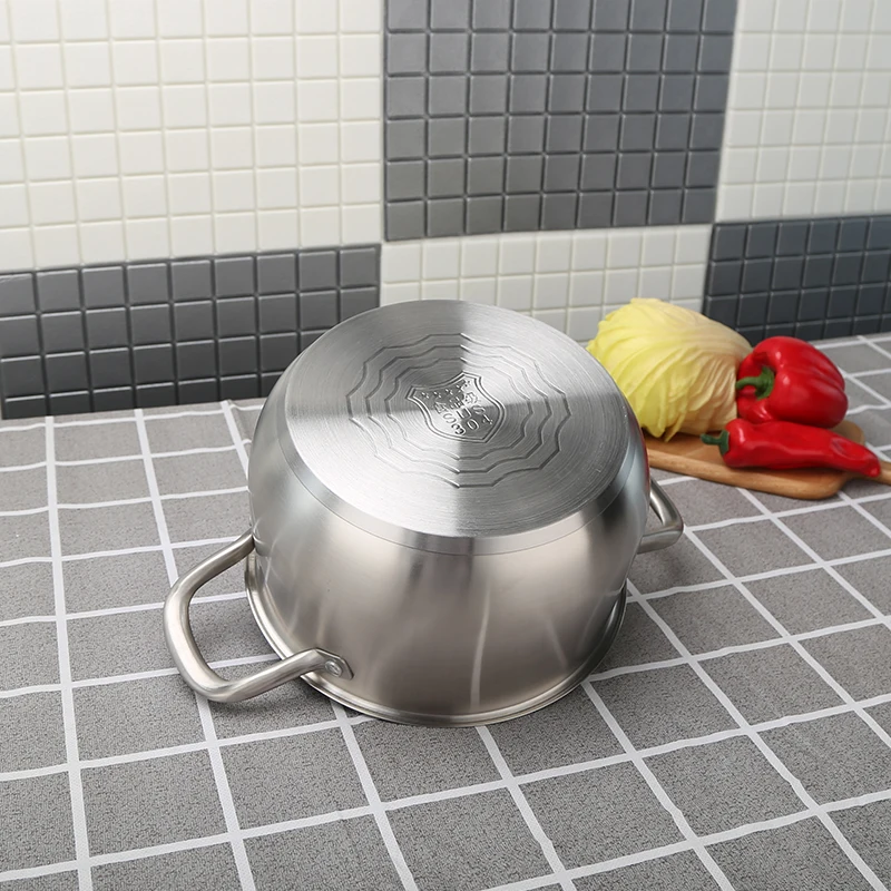 High Quality Premium Induction Portable Sliver Silicone Soup Stock Pot with Lid and Steamer