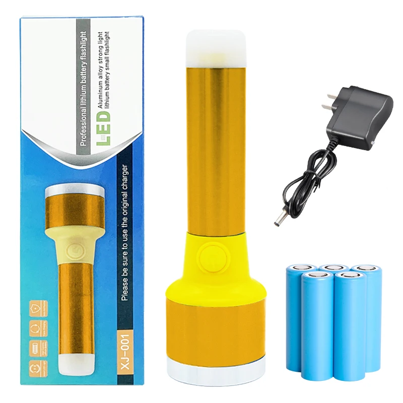 super bright 100000 lumen torch led powerful mining rechargeable cob led stunn gun portable flashlight