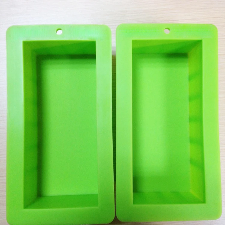 Large Size Cavity Rectangle Silicone Handmade Molds Slab Soap Molds For Soap Making And Cutters