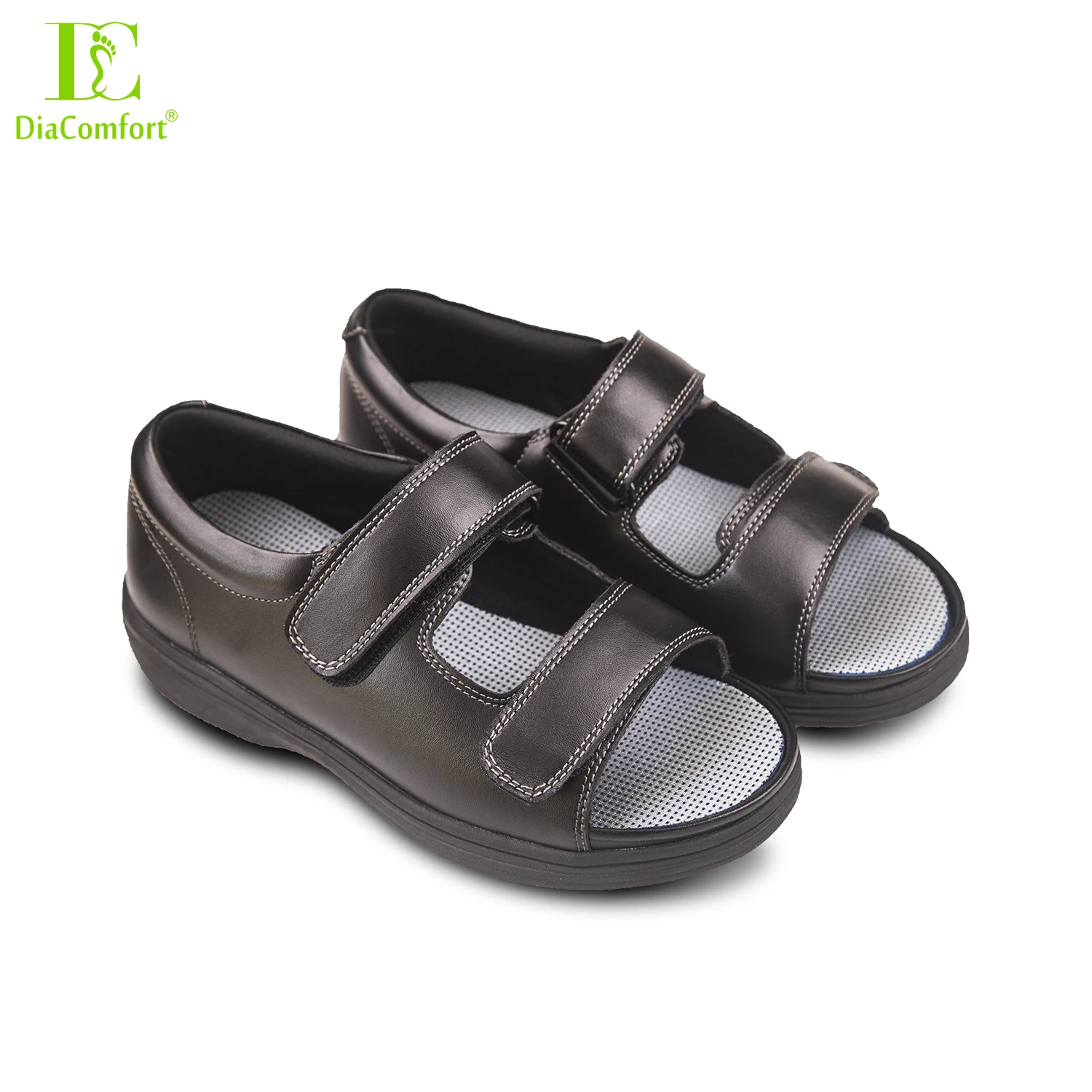 New Fashion Style Health Care Breathable Comfy Sandals and Orthopedic Leather Shoes for Spring and Summer Medical Diabetic Shoes