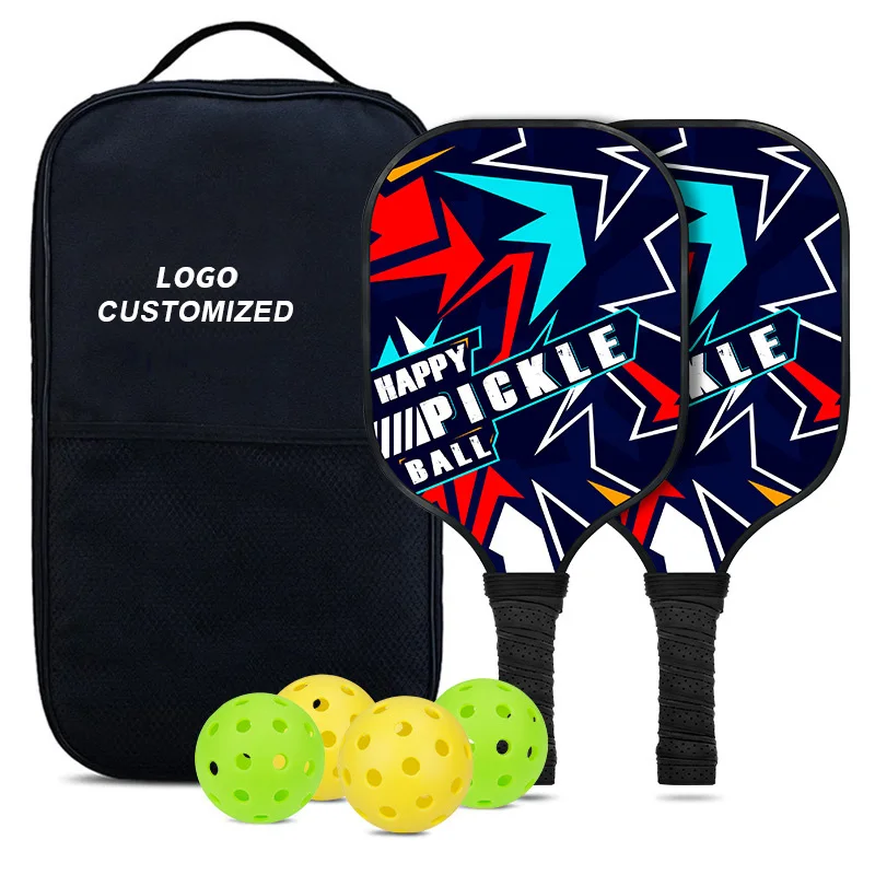 Factory Carbon Fiber Pick Racket PP Racket Pickleball Paddle Tennis Sports Ball Sports Children Game Glass fibre Squash Rackets