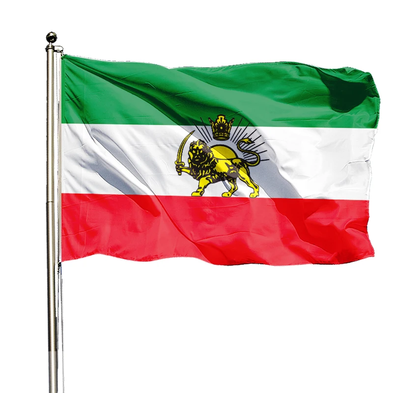 Promotional Product Iran Flag Iran With Lion Vibrant Colors and Fade Resistant Double Stitched Brass Grommets 3x5ft iera flag