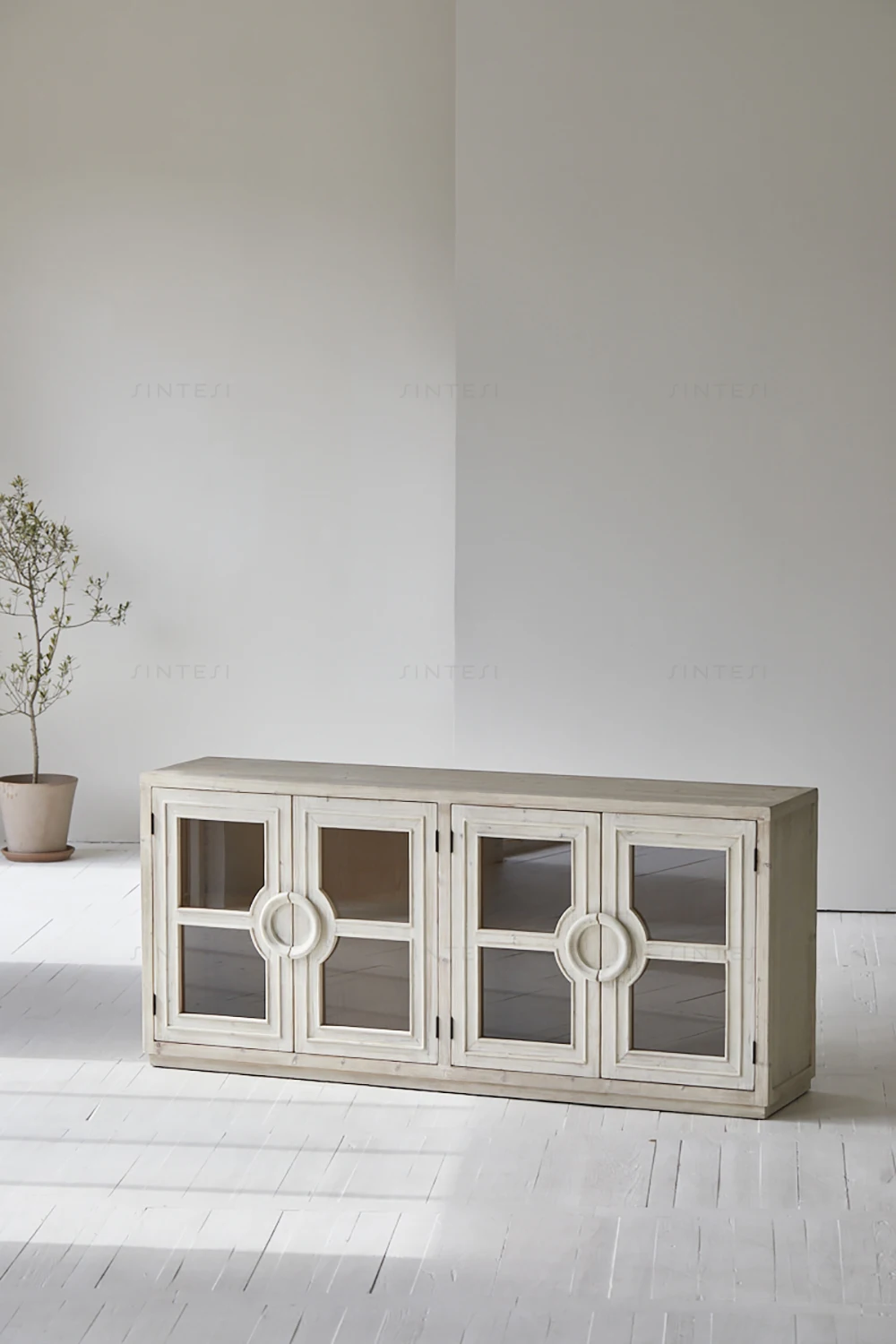 Authentic French Farmhouse Style Recycled Pine Wood Storage Cabinets Japanese Design Sideboard Dining Living Room Hall