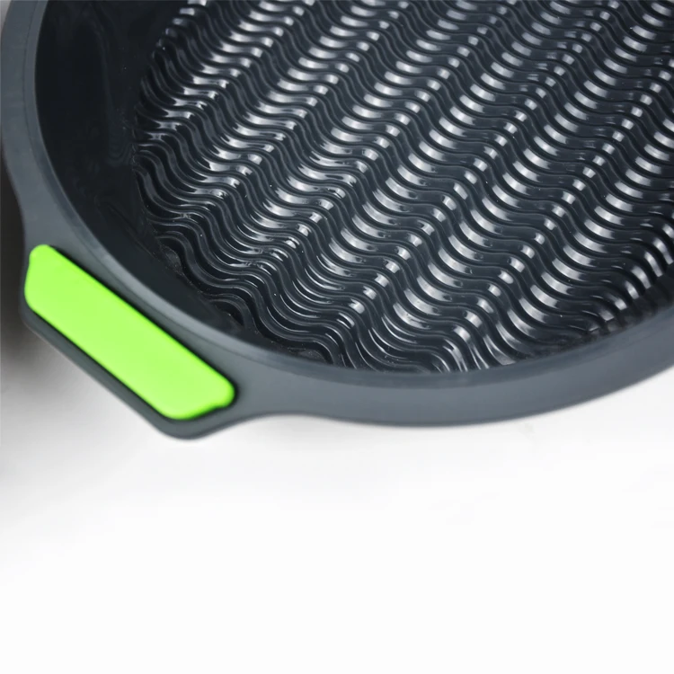 Non Stick Circle Silicone Bread Baking Trays Maker Mold Round Cake Pan