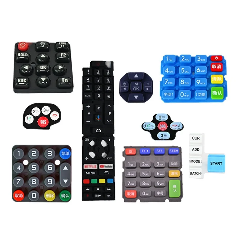 Epoxy Dripping Rubber Small Emergency Button Light Transmission Silicone SOS Push Button Cover