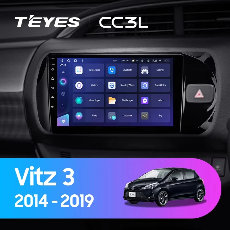 TEYES CC3L CC3 2K For Toyota Vitz 3 III XP130 2014 - 2019 Right hand driver Car Radio Multimedia Video Player Navigation GPS dvd