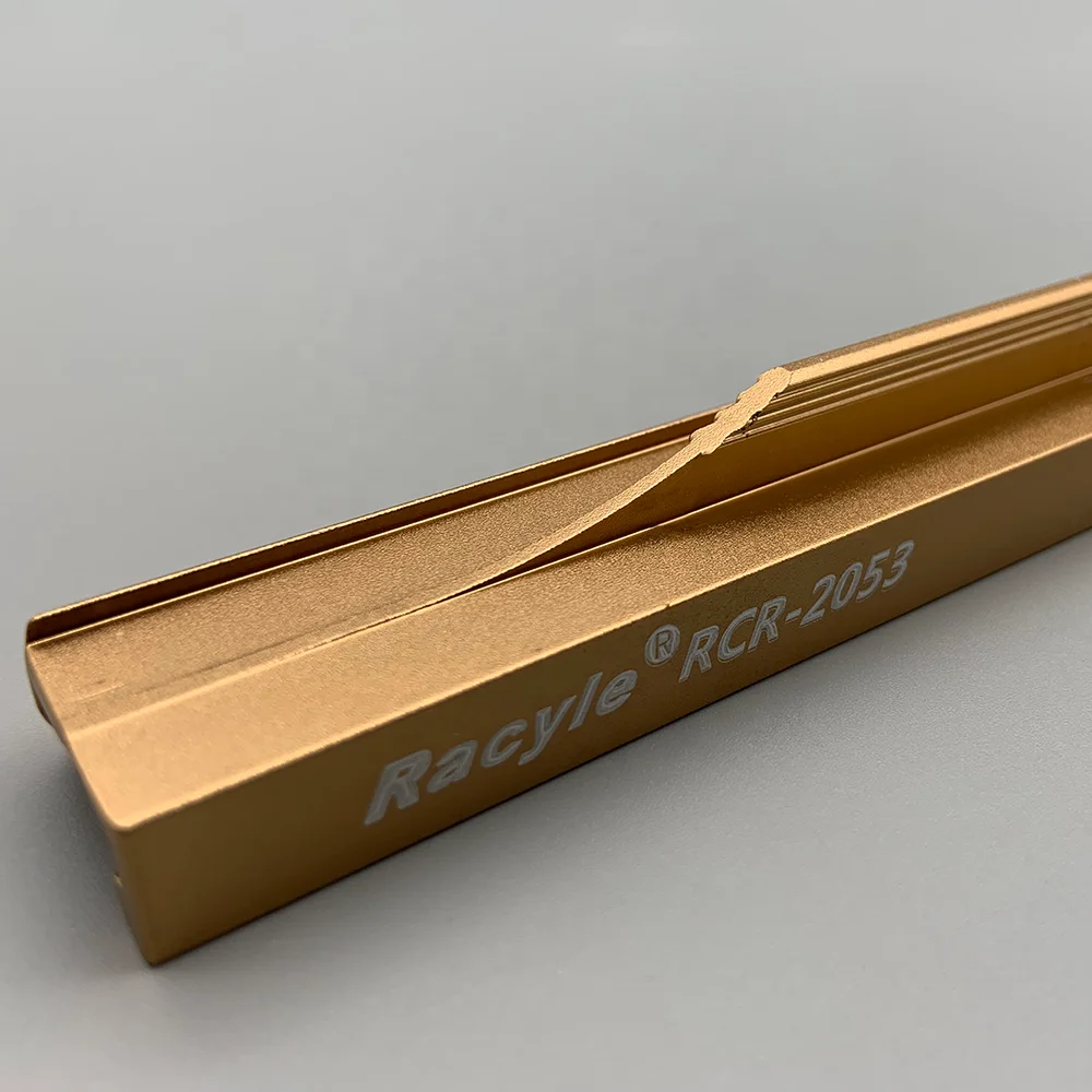 Customized length gold aluminum long wardrobe handle furniture hardware pull handle brass metal drawer knob