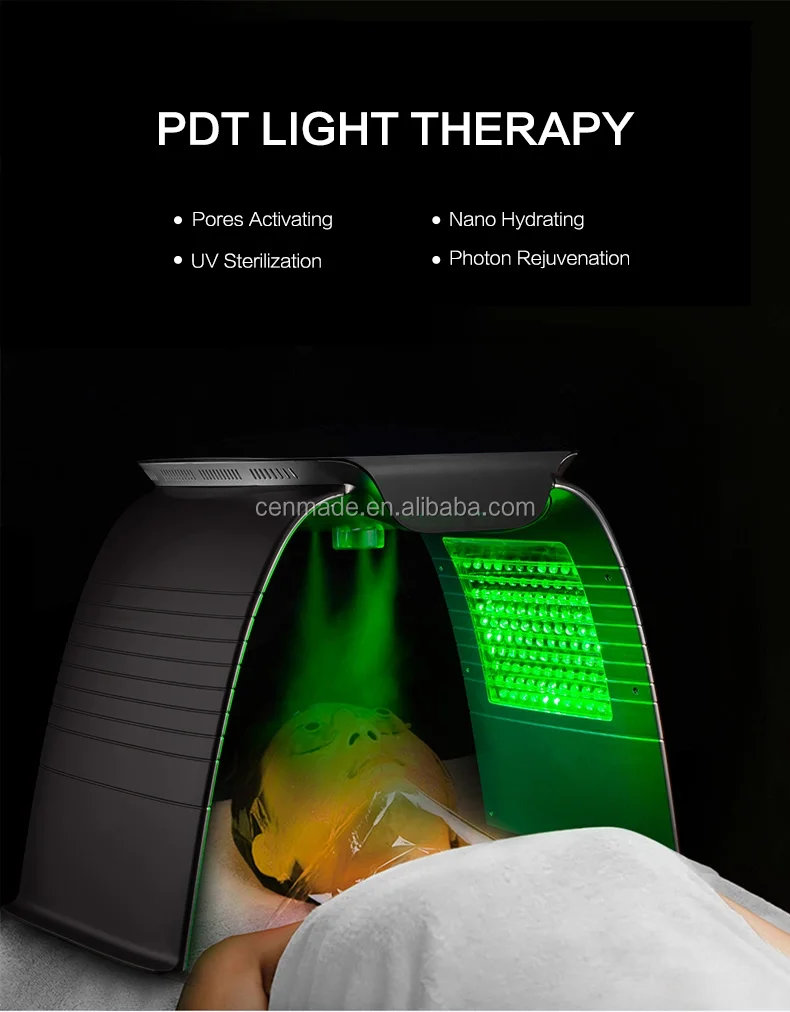 7 Color PDT LED Light Therapy Skin Care Rejuvenation Facial Machine