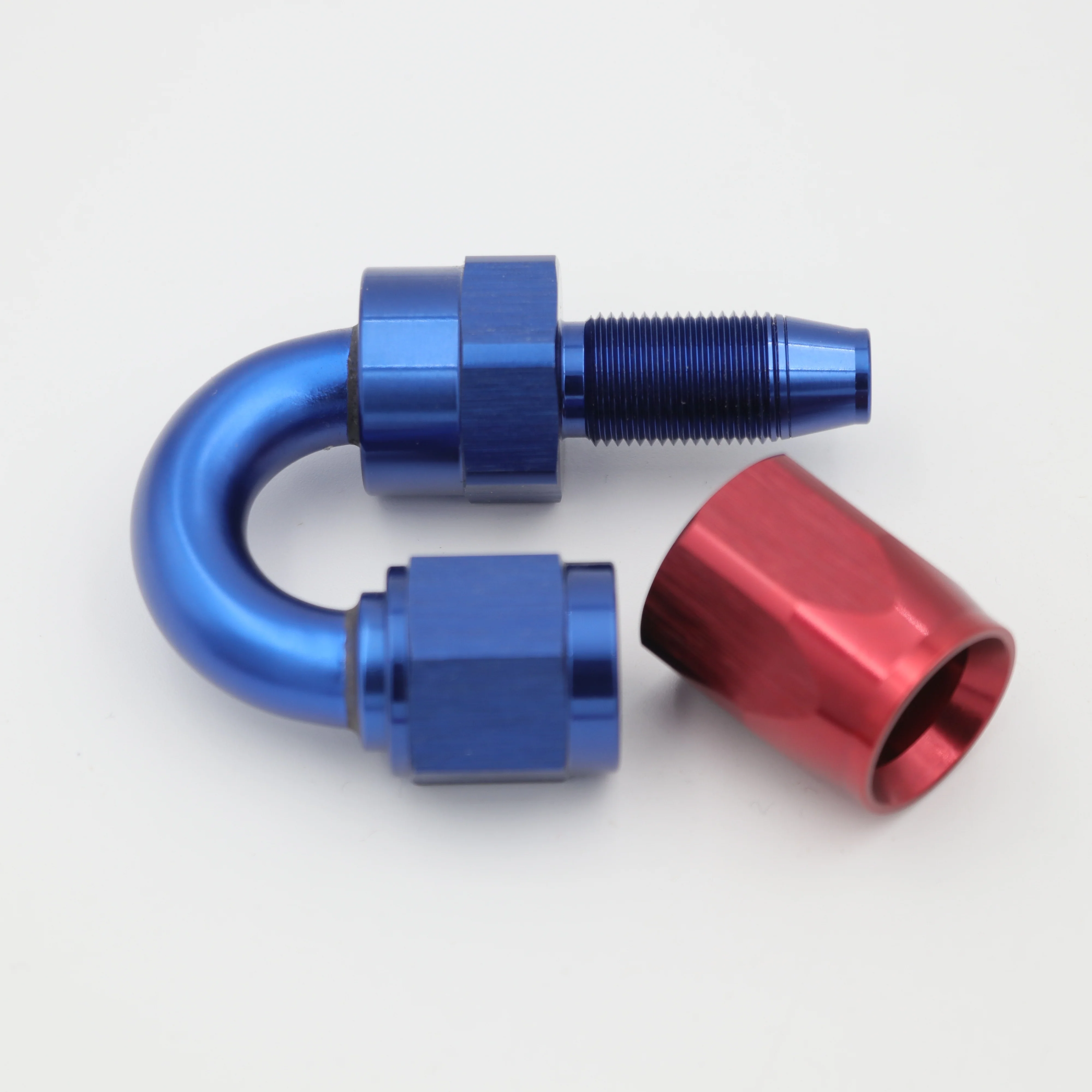 AoMei Factory Price high performance full flow 180 degree AN  swivel Aluminum hose end fittings