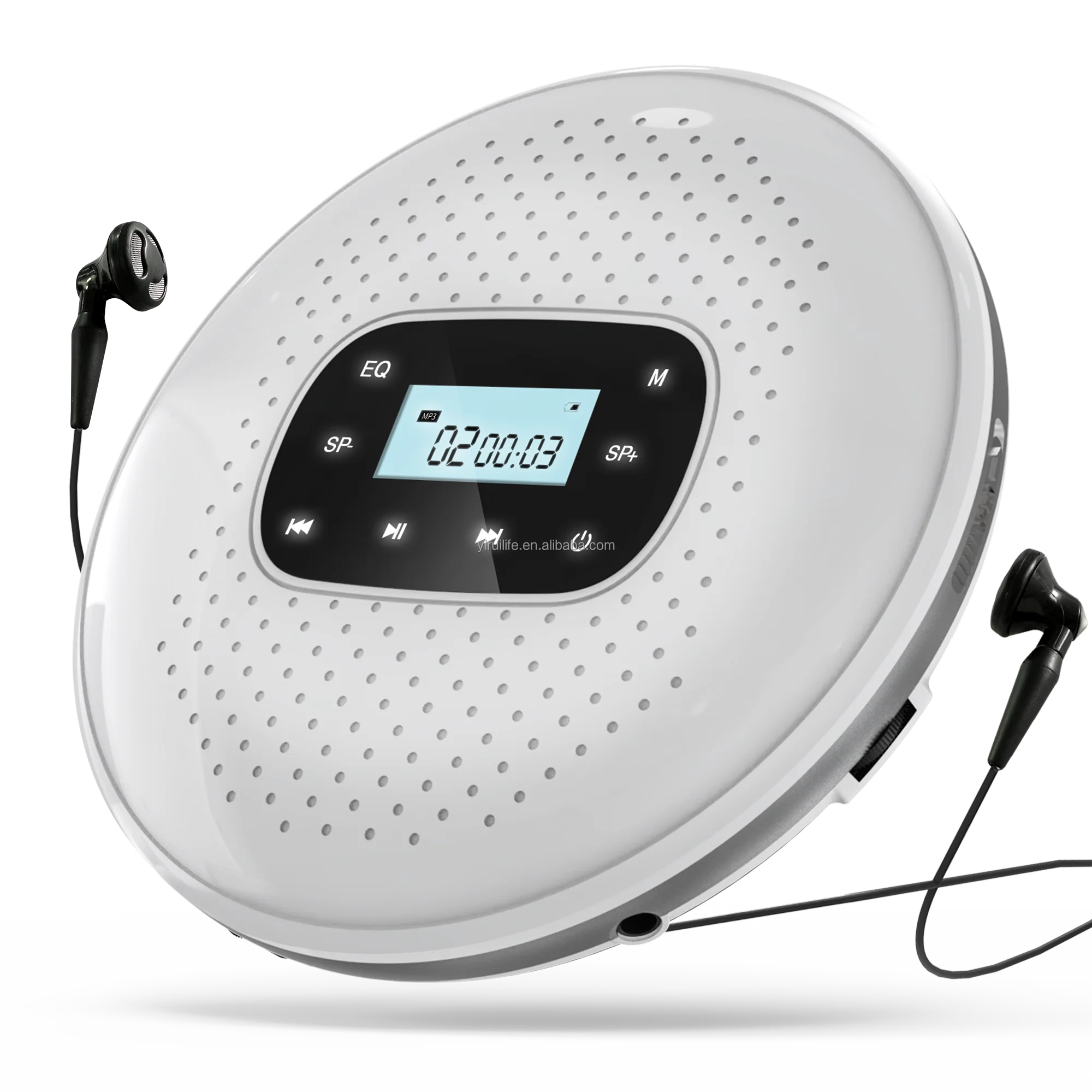 CD Player Portable Personal Disc CD Player Walkman with Anti-Skip Anti-Shock Protection