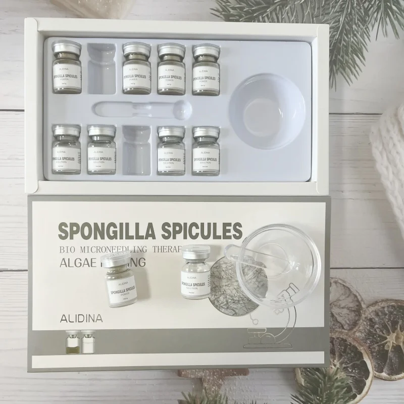 Algae Peeling Sponge Spicule Bio-Micro-needling Kit Brown Algae Natural Extract Ance Removal Deep Nourishing For Skin Care