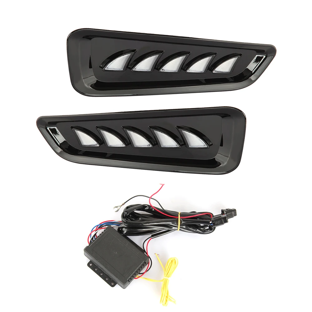 Кин фары дневного света для Ford F150 Raptor SVT 2018-2019 горки светодиодные DRL Противотуманные лампы течет поворота