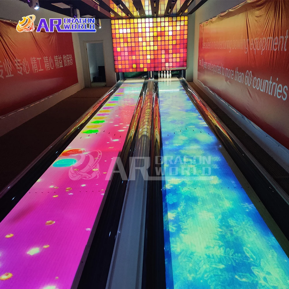 AR Bowling Equipment machine AR Interactive Projection Bowling Alley Floor Projection Bowling Game indoor entertainment