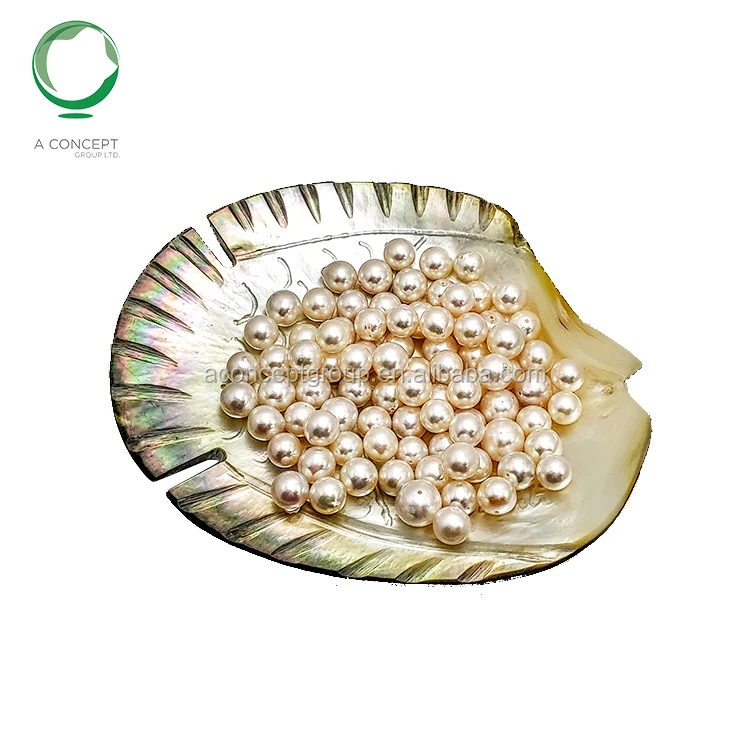 2020 Factory Price 8MM White Colour Near Round Drop Shape Loose Akoya