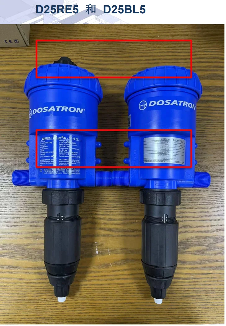 Automatic drinking system Doser Dosatron Model D25RE5VF and Model D25BL5VF vitamin mixing equipment  for livestock