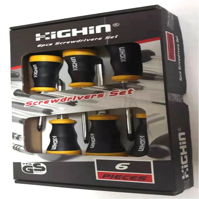 hand tools 6PC S/D SET screwdriver CHROME VANADIUM BLADE  Multifunction tool combination repair tool MAGNETIZED TIP