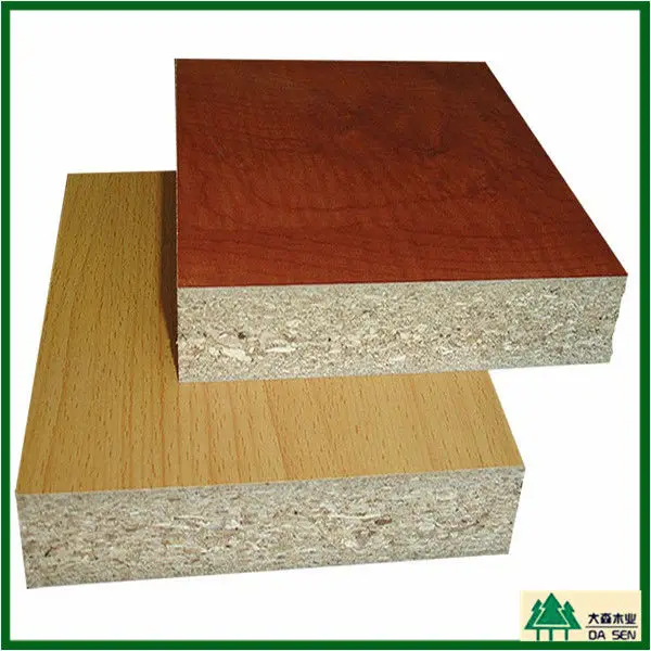 16mm laminated hmr particle board melamine moistureproof chipboard for home furniture