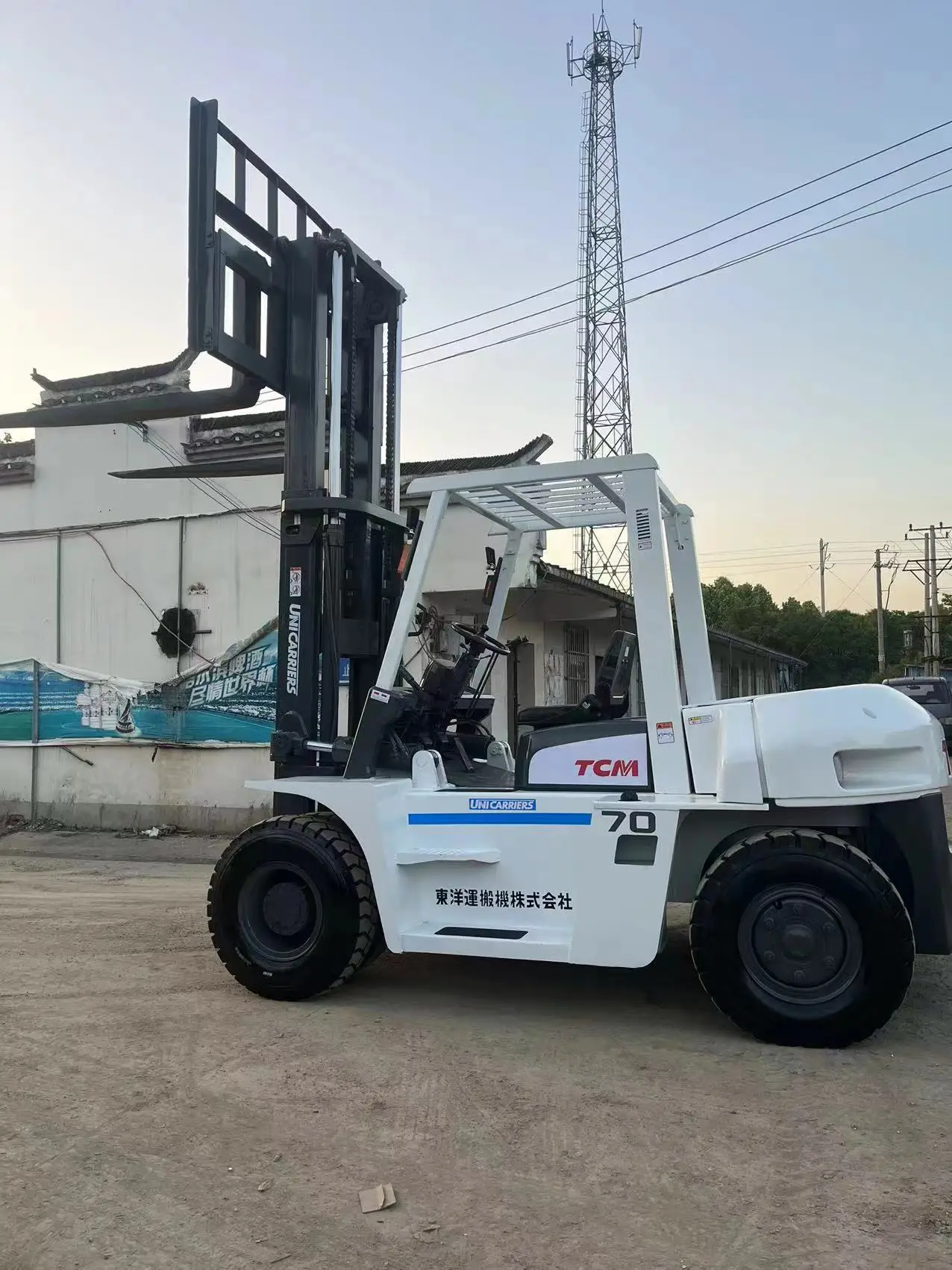 Good Price Used forklift truck TCM 70  7 ton   TCM 10 Ton  TCM16 ton With Original ISUZU Engine