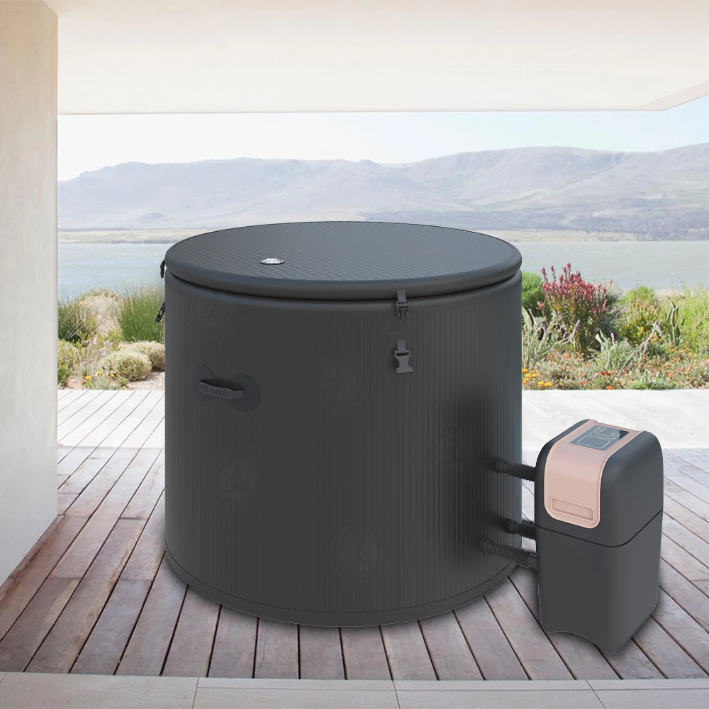 Inflatable Ice Bath Round Hot Tub Spa Pool Portable Inflatable Jacuzzi Unit