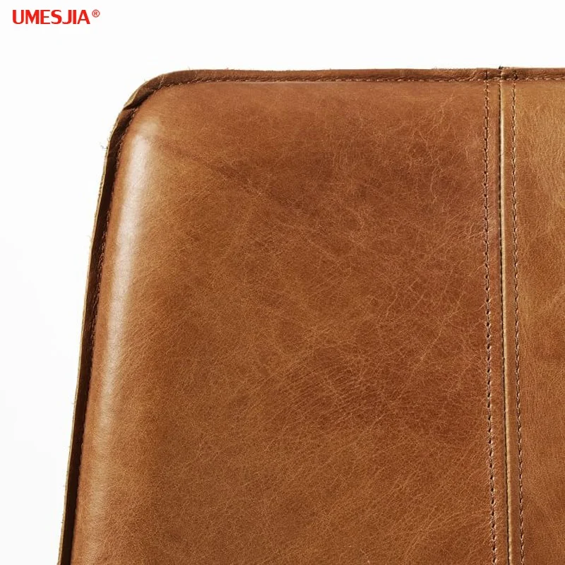 Modern Dining Room Furniture Slope Dining Chair  Upholstered full genuine Leather Stainless steel legs