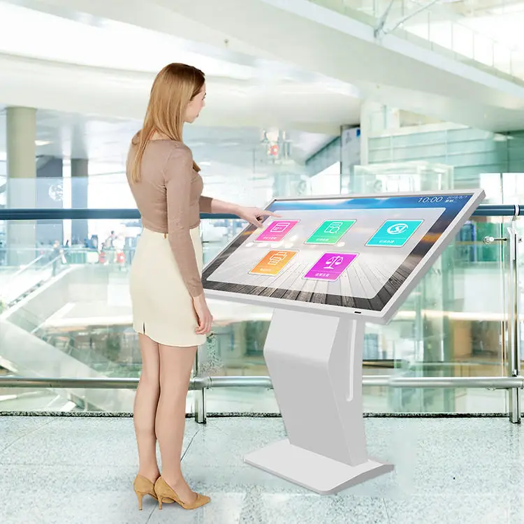 All In One Computer Interactive Information Lcd Advertising Player Digital Kiosk Touch Screen Kiosk For Shopping Mall