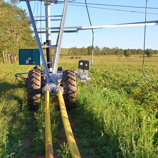 Lateral Move Four Wheel Linear and Rotating Irrigation System of Agriculture Machinery Equipment From China