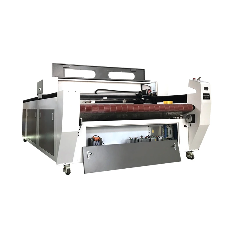 co2 laser cutting machine for cutting large fabric in garment embroidery industry