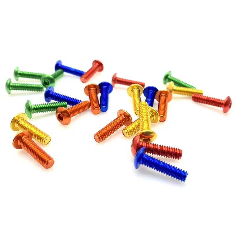 Button-Head Torx Screw Rainbow Fastener M5x10mm Rainbow Pan Head Titanium Bolts