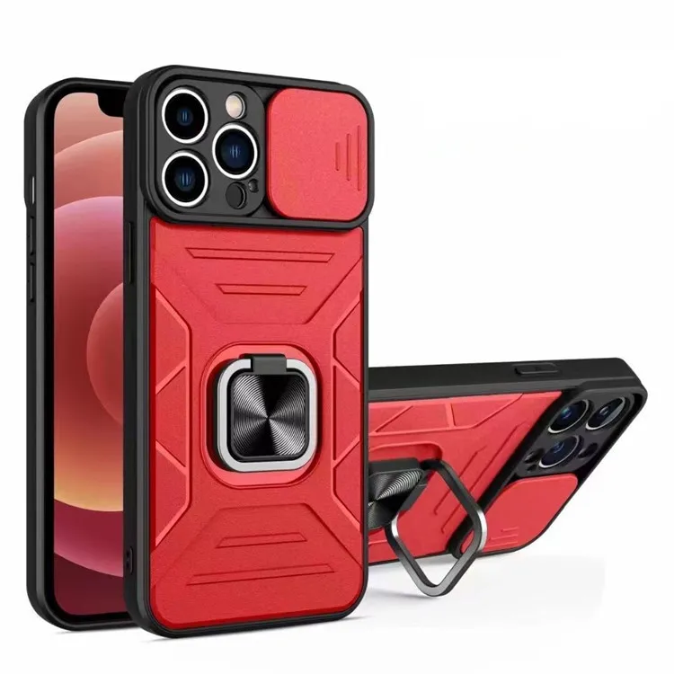 Metal Ring Mobile Phone case Car Magnetic Shockproof For Samsung Galaxy M53 Mobile Phone For Xiaomi Redmi Note 11T Pro+