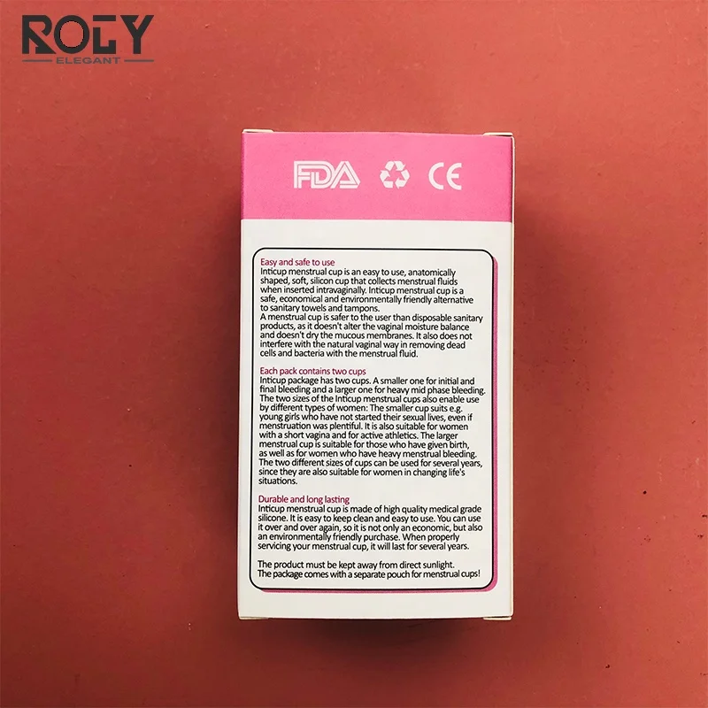  Menstrual Cups Medical Reusable Silicone Soft Period