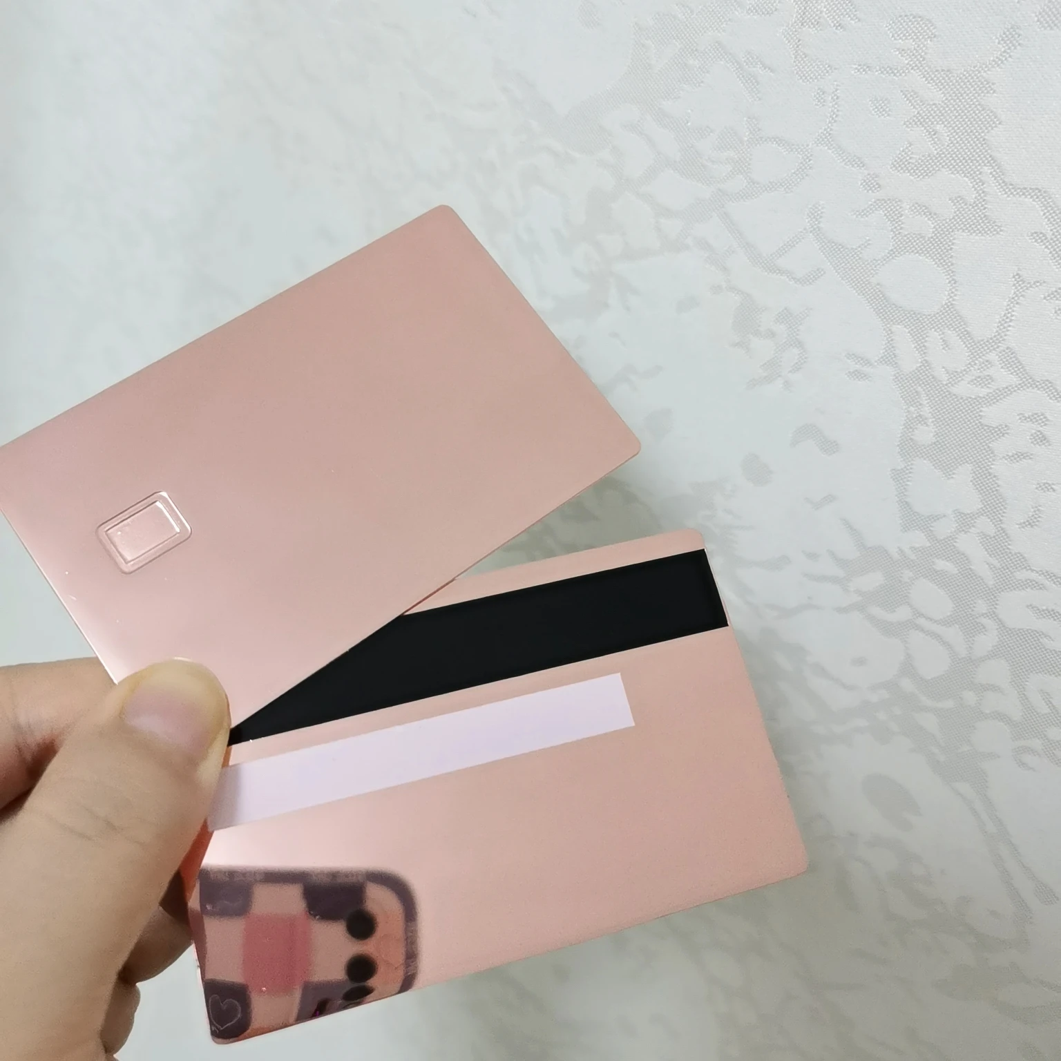 Customized Credit card chip metal laser engraving metal card blank metal business cards luxury