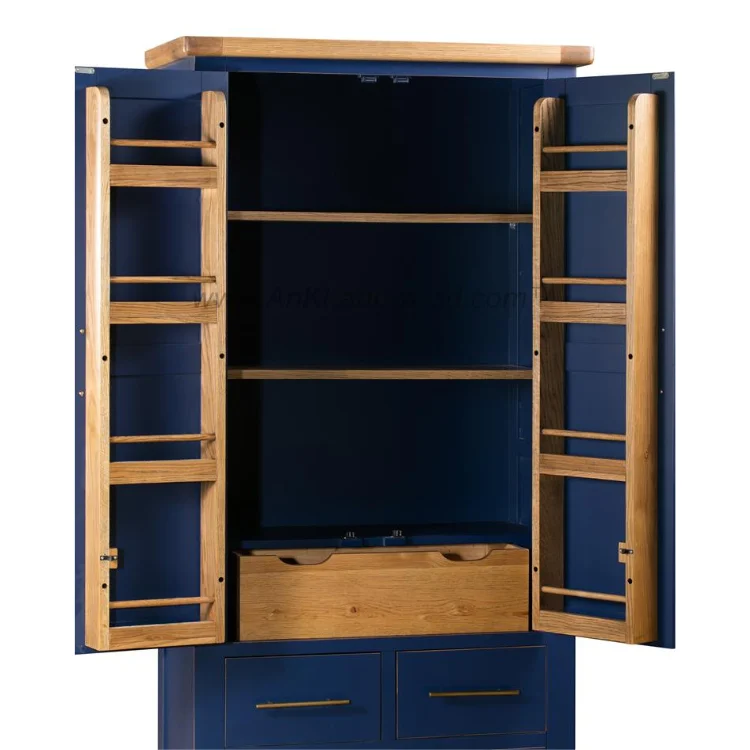 Wood Wardrobe High Quality Modern Design Wood Bedroom Furniture ODM Oak/Pine/Acacia Solid Wood Vietnamese Direct Supply