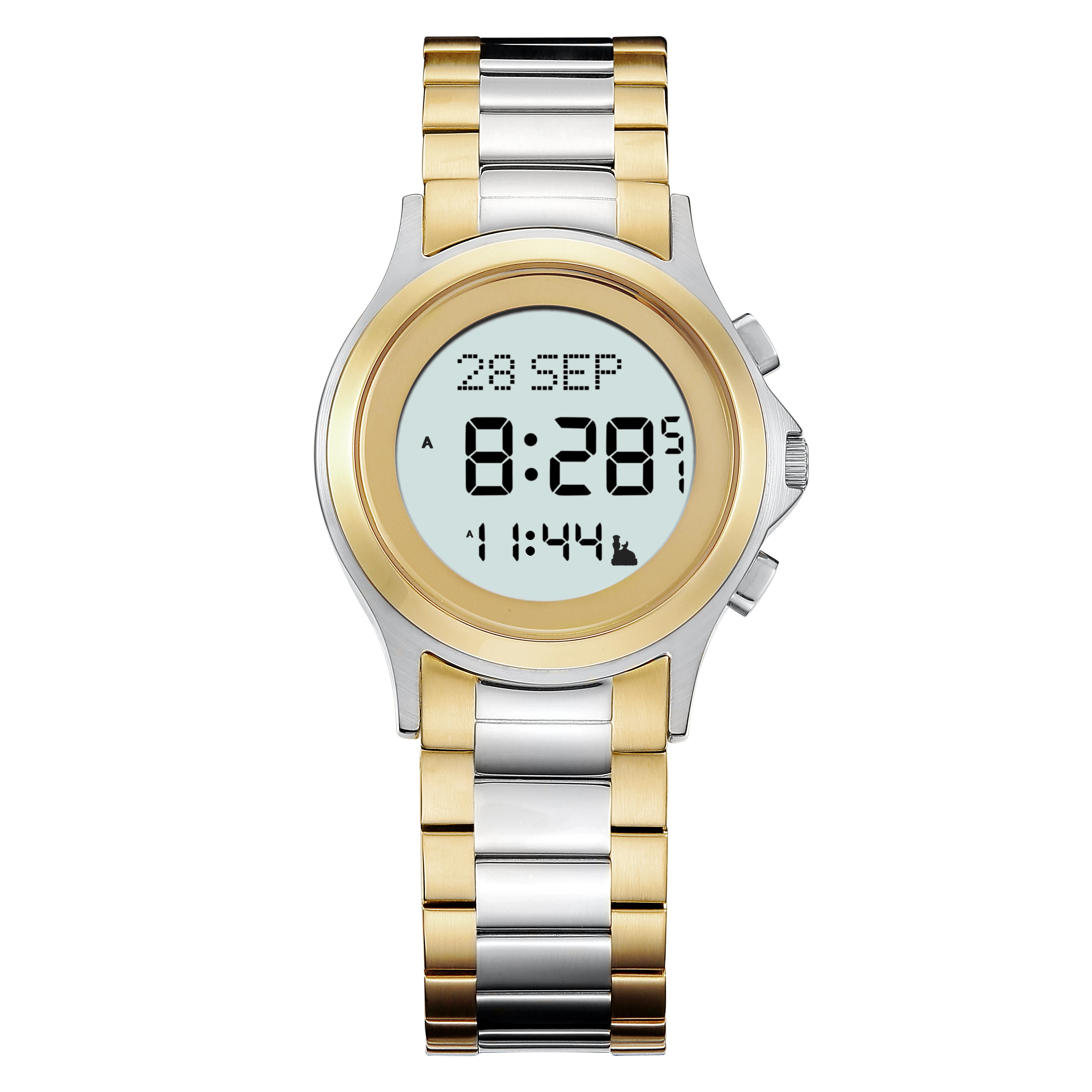 Factory manufacture Prayer times  azan watch arabic muslim prayer compass watch azan wrist watch digital