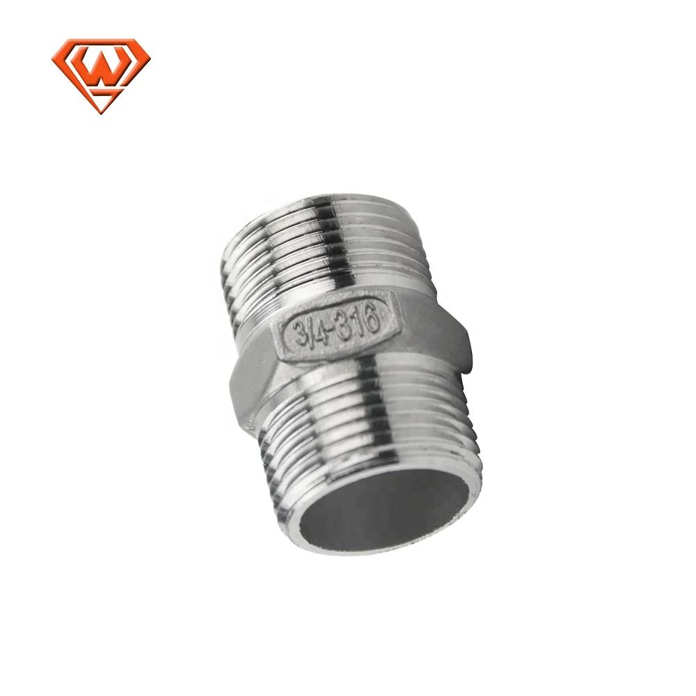NPT Thread Hex Nut Pipe Nipple Stainless Steel Female Male Reducing Hexagon Pipe NIpple